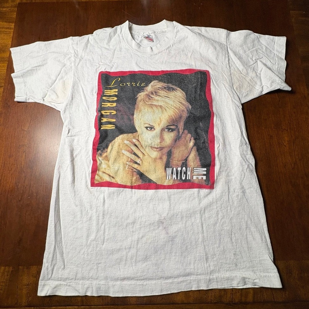 Vintage 1992 Lorrie Morgan Watch Me Double Sided Country Music Tee Large